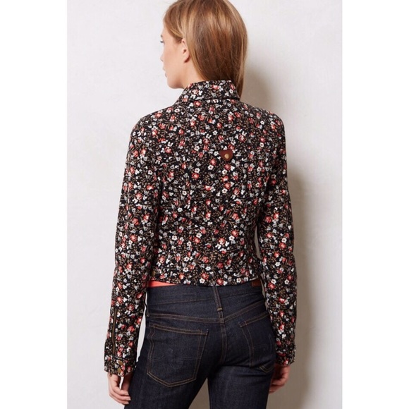 SALE✨Anthropologie Cropped Tinsley Moto Jacket - Picture 4 of 7